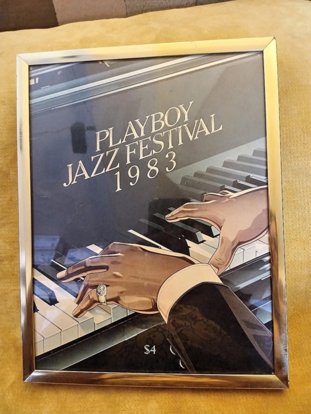Playboy Jazz Festival 1983 Framed Poster in Black & Gold